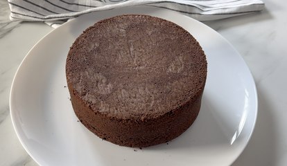 Bizcocho de chocolate muy húmedo y esponjoso