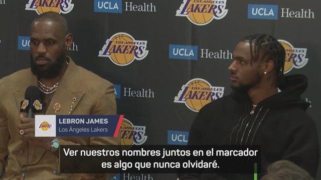 LEBRON JAMES y BRONNY JAMES hacen HISTORIA en la NBA: PRIMER PADRE-HIJO