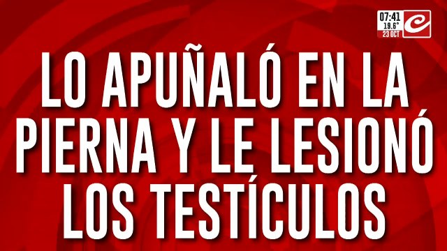 Tremendo video: discusión de tránsito termina con un hombre apuñalado en los testículos
