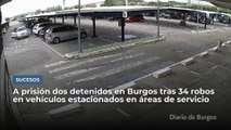 A prisión dos detenidos en Burgos tras 34 robos en vehículos estacionados en áreas de servicio