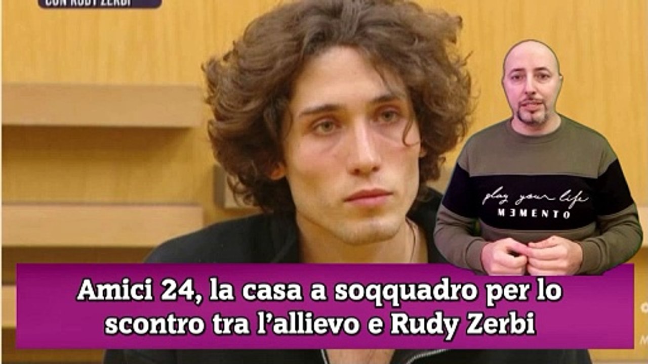 Amici 24, la casa a soqquadro per lo scontro tra l’allievo e Rudy Zerbi