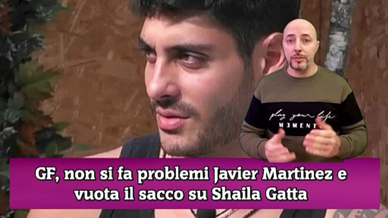 GF, non si fa problemi Javier Martinez e vuota il sacco su Shaila Gatta