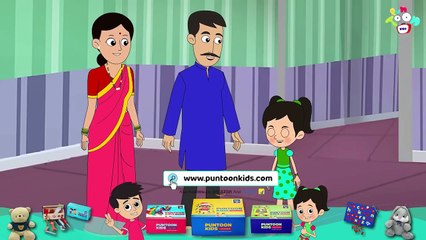 Chinki s Birthday Party _ Animated Stories _ English Cartoon _ Moral Stories _ PunToon Kids