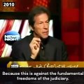 Former Prime minister Imran khan in an interview from 14 year ago.