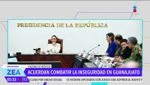 Claudia Sheinbaum y Libia Dennise García acuerdan combatir la inseguridad en Guanajuato