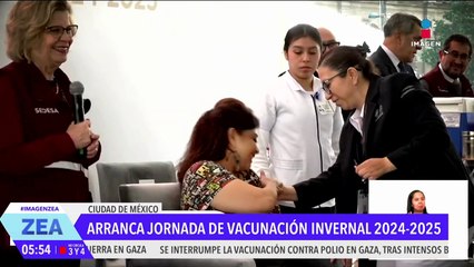 Arranca la jornada de vacunación para la temporada invernal en la CDMX