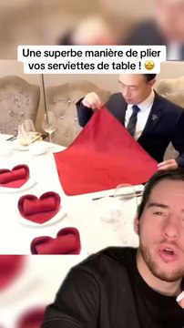 Plier vos serviettes de table