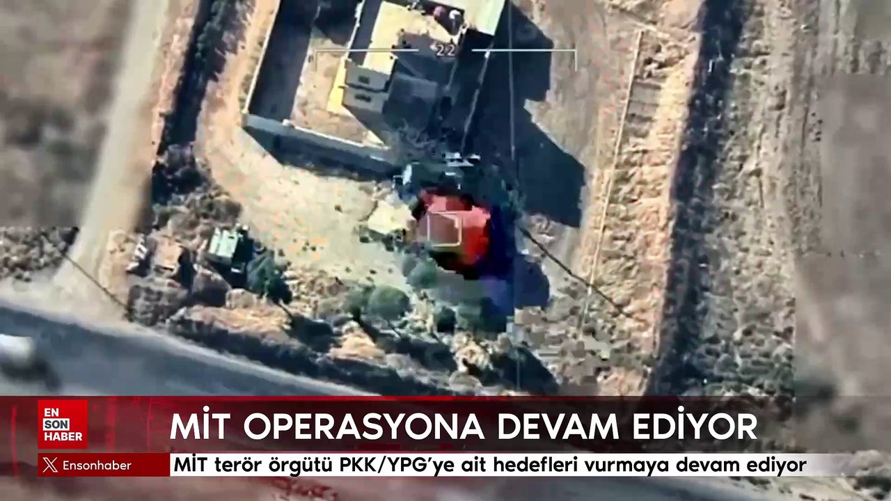 MİT terör örgütü PKK/YPG’ye ait hedefleri vurmaya devam ediyor