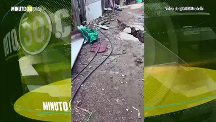 Lluvias en Medellín provocan evacuación de 13 viviendas en El Popular