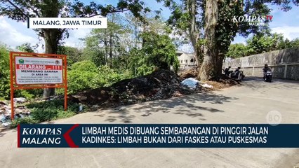 Dinkes Belum Bisa Pastikan Asal Usul Limbah Medis yang Dibuang Sembarangan