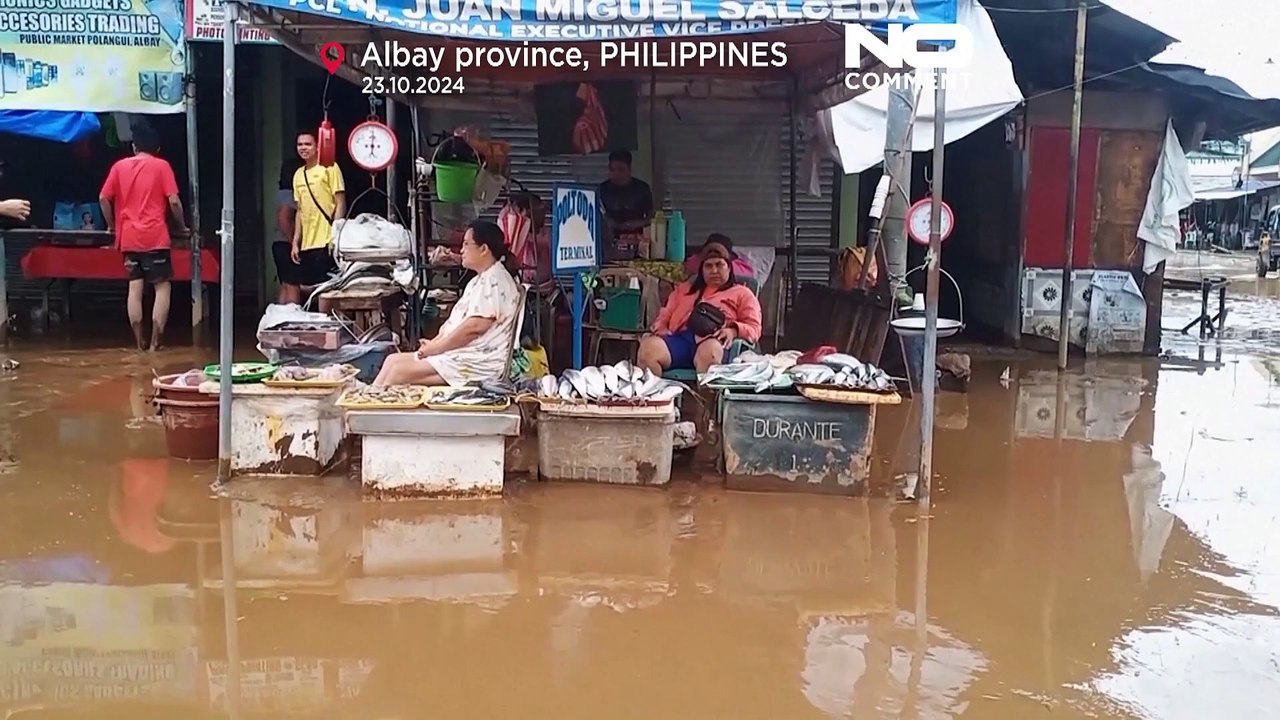 No Comment : la tempête tropicale Trami frappe les Philippines