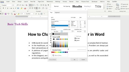 How to Change Bullet Point Color in Word