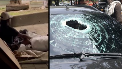 "Están pagando para lanzar las piedras": Lo dice habitante de calle