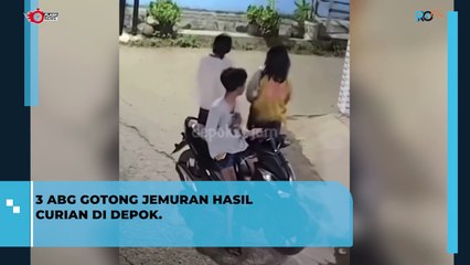 Miris Sekaligus Kocak! Aksi Pencurian Rak Jemuran oleh Tiga Remaja di Depok yang Bikin Netizen Tertawa