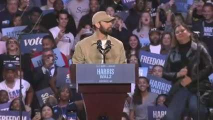 Eminem rocks Detroit rally, shares viral hug with Barack Obama in support of Kamala Harris