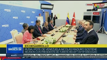 Pdte. Maduro sostuvo un encuentro con su homólogo de Türkiye Erdogan