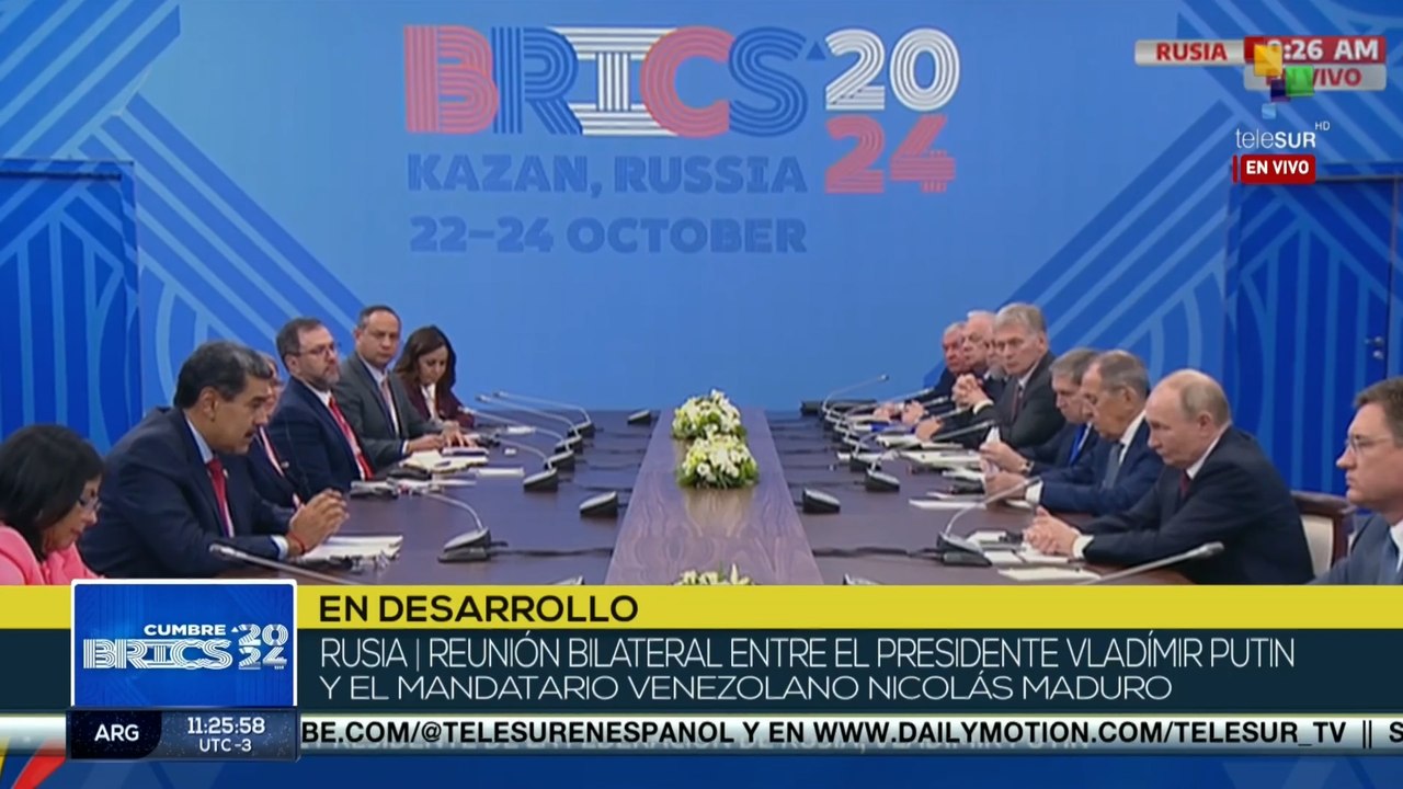 Pdte. Maduro sostiene reunión bilateral con su homólogo de Rusia