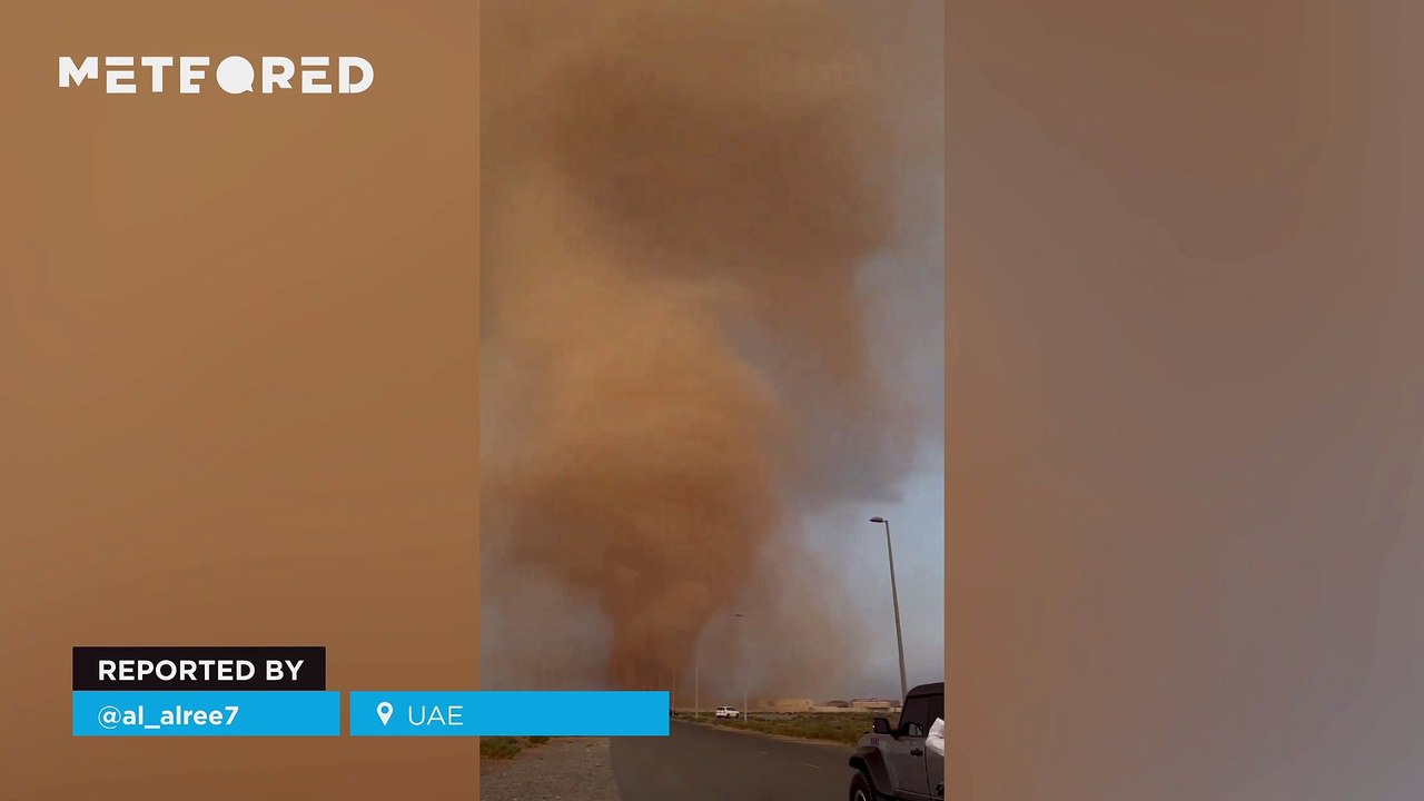 Impressive wave of tornadoes in the United Arab Emirates