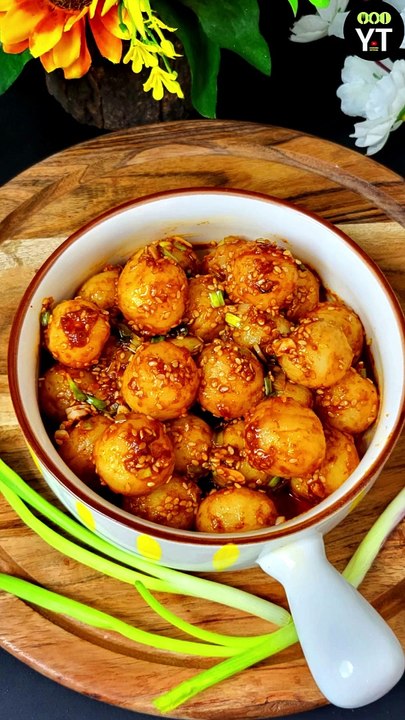 3-Minute Korean Potato Balls Recipe ✨  Quick & Easy Snack! #KoreanFood #Snacks
