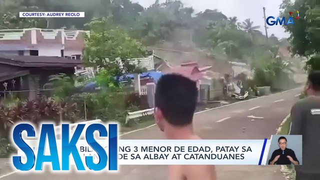 Bagyong Kristine - 7 kabilang ang 3 menor de edad, patay sa mga landslide sa Albay at Catanduanes | Saksi