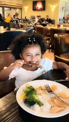 Mom and daughter are enjoying a nice dinner out for mom s birthday!