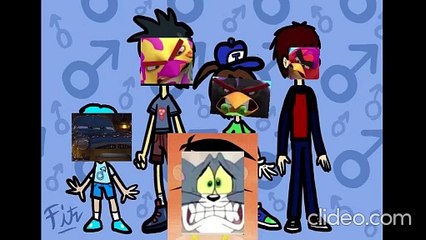 Quadruple Bros growling at Scared Joe Dalton (The Daltons (2010 TV Series R-Rated))