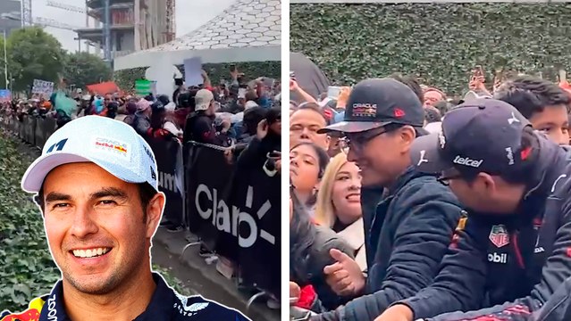 GP México: Así son los cantidos de los fans de 'Checo' Pérez frente al Museo Soumaya