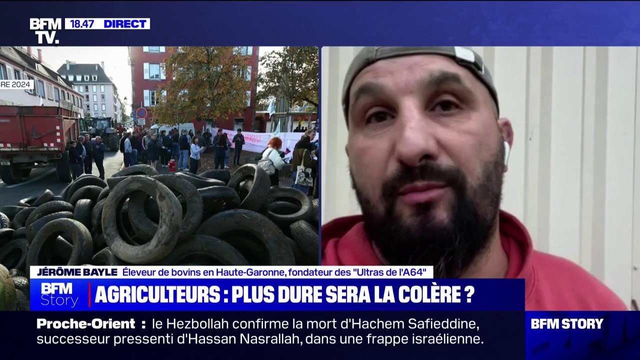 Crise agricole: "S'il faut qu'on aille bloquer à nouveau la chaîne des Pyrénées, les Alpes et le Jura, on saura le faire", assure l'éleveur Jérôme Bayle