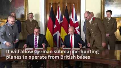 UK and Germany sign 'landmark' defence deal