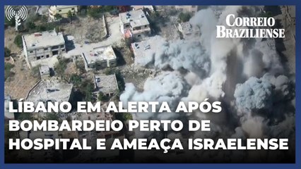 Líbano em alerta após bombardeio perto de hospital e ameaça israelense