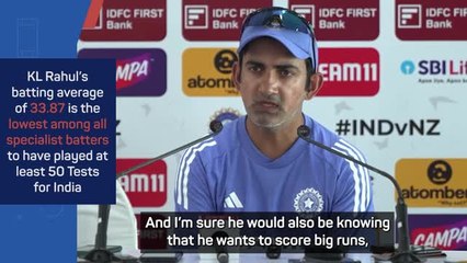 Gambhir backs KL Rahul after social media criticism