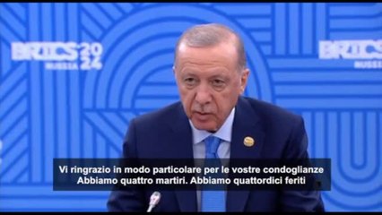 Erdogan condanna: ad Ankara atroce attacco terroristico