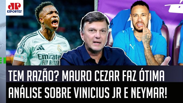 O Neymar tem MAIS HABILIDADE! Mas, pra mim, o Vinicius Júnior é MAIS... Mauro Cezar faz ANÁLISE!