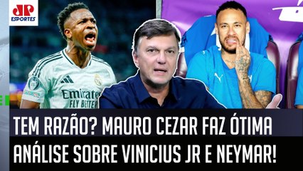 "O Neymar tem MAIS HABILIDADE! Mas, pra mim, o Vinicius Júnior é MAIS..." Mauro Cezar faz ANÁLISE!