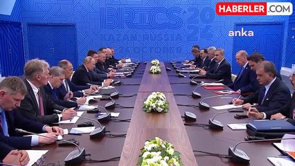 Brıcs Zirvesi... Putin ile Görüşen Erdoğan: "İki Ülke Arasındaki  Banka Ödemelerindeki Sıkıntıların Çözülmesine Yönelik Çabalar Sürüyor"