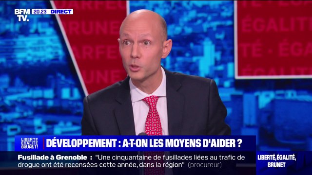 Thomas Mélonio (AFD): Dans l'aide au développement, il y a des prêts et des dons (...) Ce n'est pas la même chose dans les pays émergents et les pays les plus pauvres
