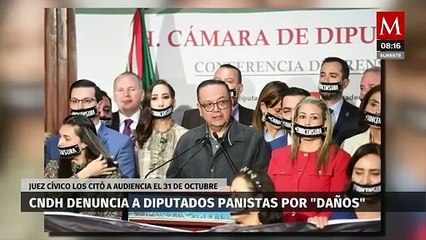 CNDH denuncia a diputados del PAN por daños a su sede; legisladores acusan intimidación