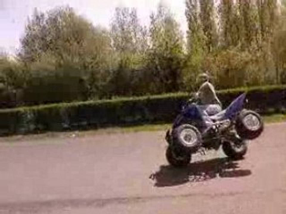 raptor 350 premier deux roue apres 15 min d'essaie