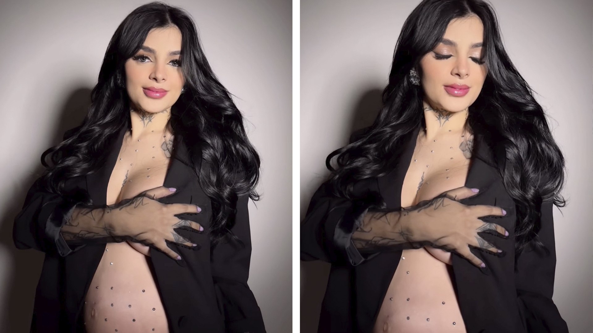 Karely Ruiz presume su baby bump en medio de las crticas por la transformacin de sus senos