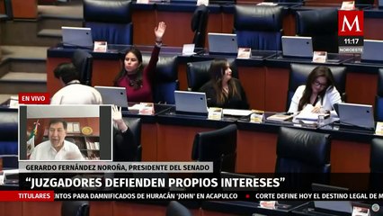 Jueza Juárez está defendiendo sus privilegios e intereses con desvergüenza inaudita: Noroña