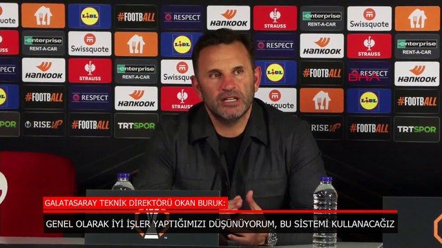 Okan Buruk: İyi işler yaptığımızı düşünüyorum