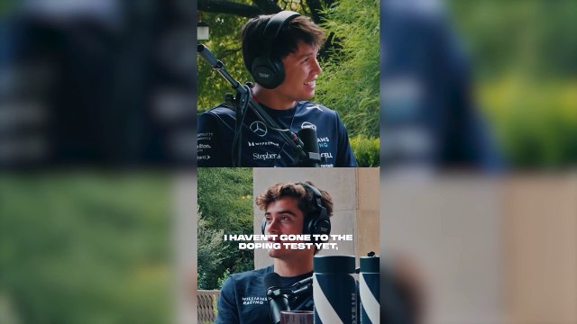 Divertida charla sobre el mate entre Franco Colapinto y Alex Albon