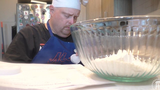 Tank Cooks Peach Cobbler