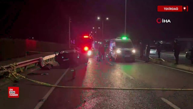 Çerkezköy-Kapaklı yolunda feci kaza