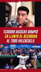 Teodoro higuera rompió en llanto al recordar al Toro Valenzuela