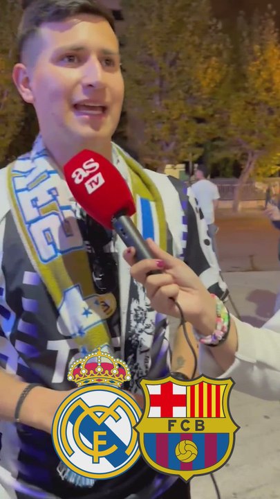 La afición del Real Madrid confía en ganar el Clásico