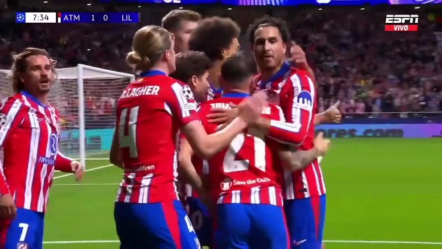 ATLÉTICO DE MADRID 3-1 LILLE ¦ Champions League