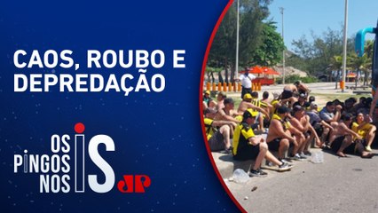 Mais de 250 torcedores do Peñarol são detidos no RJ em confusão generalizada