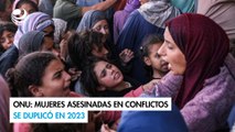 ONU: mujeres asesinadas en conflictos se duplicó en 2023