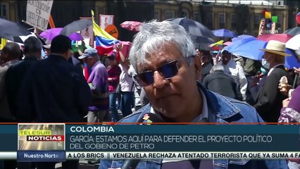 Avanza movilización popular en defensa del gobierno de Gustavo Petro